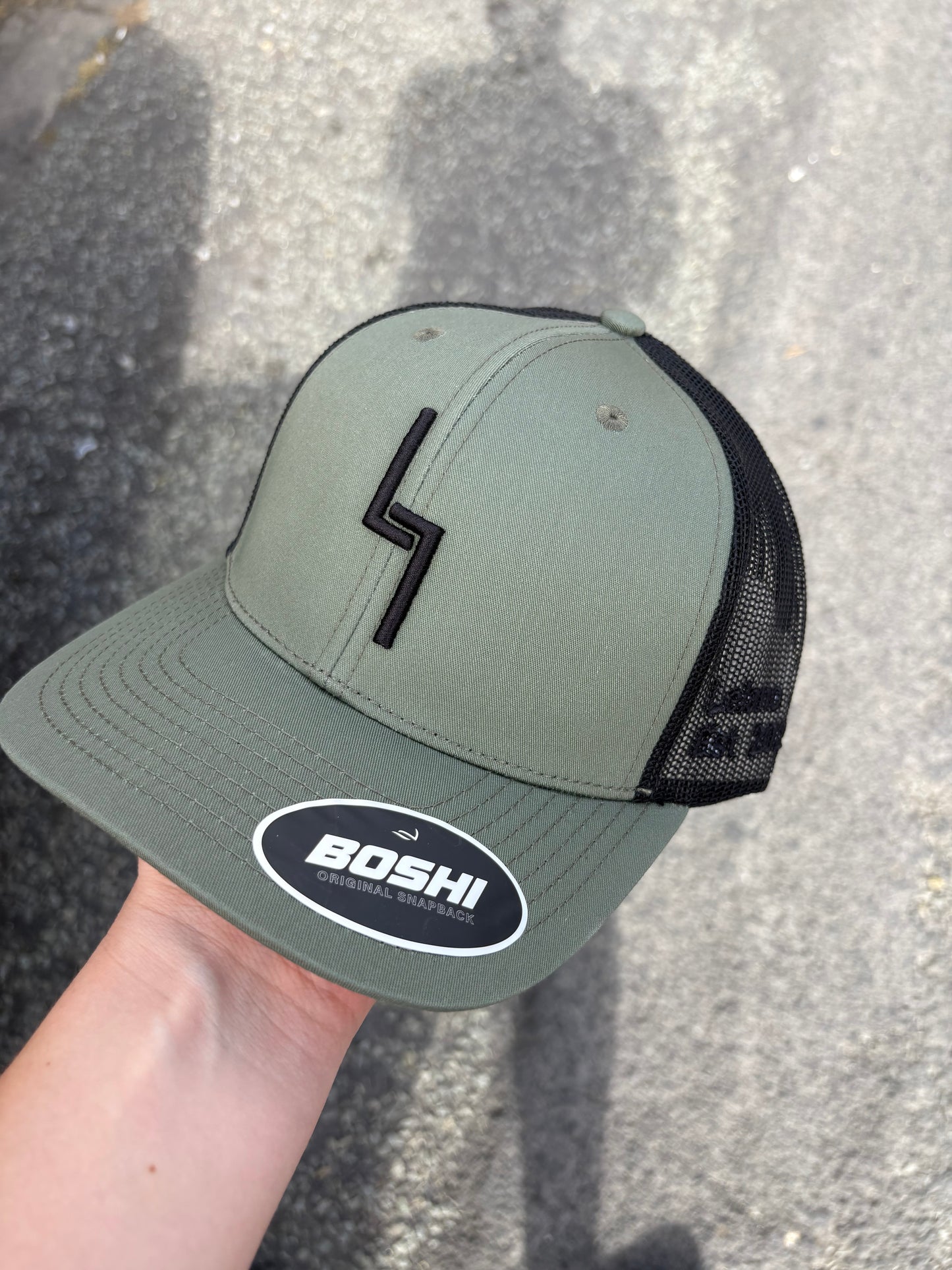 Khaki/black og cap