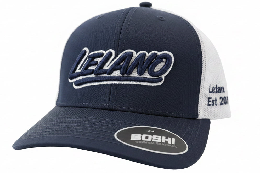 Signature Navy/silver snapback